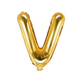 ballon lettre V or