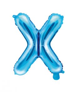 ballon lettre X bleu