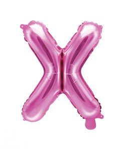 ballon lettre X rose