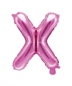 ballon lettre X rose
