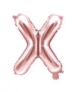 ballon lettre X rose gold