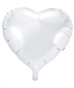 ballon coeur blanc