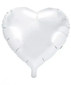 ballon coeur blanc