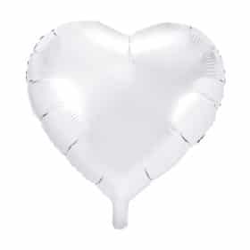 ballon coeur blanc
