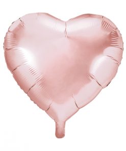 ballon coeur rose gold