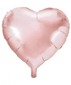 ballon coeur rose gold