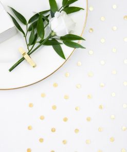 Alternative view of Chemin de table- Organza - Pois