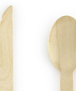 Alternative view of Couverts en bois - Etoiles Or - Lot de 18