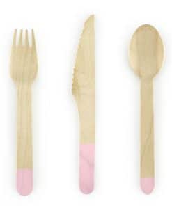 couverts en bois- rose