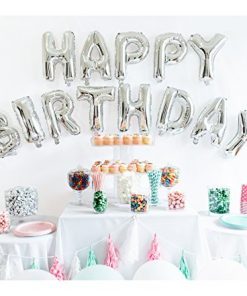 ballon anniversaire lettre argenté