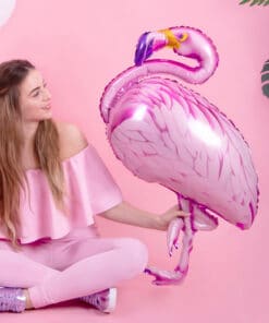 ballon flamant rose décoration tropicale