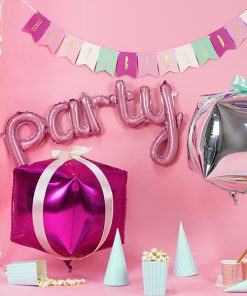 Alternative view of Ballon Cube-Fuchsia