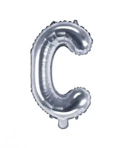 ballon lettre C argent