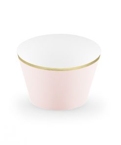 contours à cupcakes rose et or