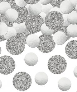 confettis de table argent