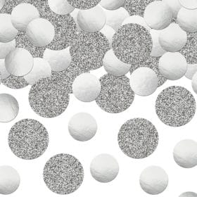 confettis de table argent