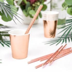 gobelet rose gold paille rose gold
