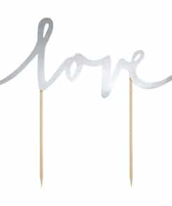 pic mariage love argenté