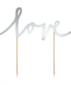 pic mariage love argenté