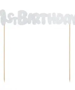 pic 1st birthday argenté