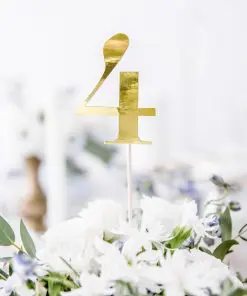 Numéro de table sur pic -or