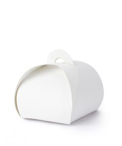 contenant à dragées blanc à anse