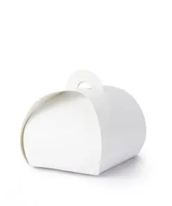 contenant à dragées blanc à anse