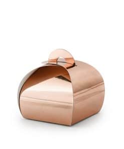 contenant à dragées à anse rose gold