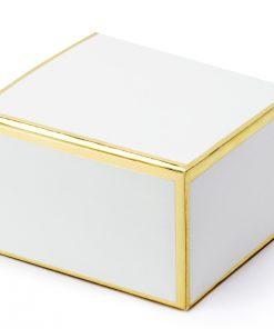 contenant à dragées-bordure or-lot de 10