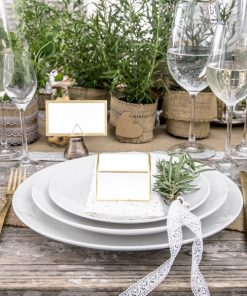 Boite a dragees blanc et or