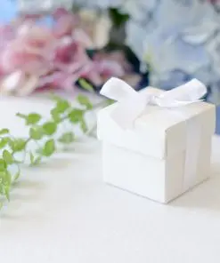 boite à dragées cube noeud-