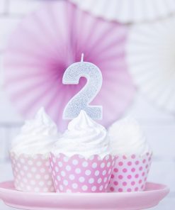 Alternative view of Bougie d'anniversaire-2-Argent