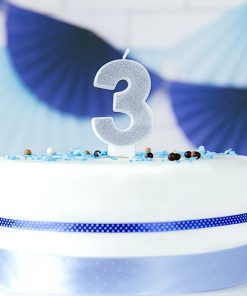 Alternative view of Bougie d'anniversaire-3-Argent