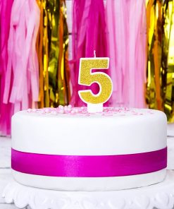 Alternative view of Bougie d'anniversaire-5- Or