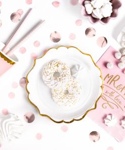 Alternative view of Assiette vintage - Blanc/Or - Lot de 6