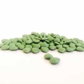 dragees coeur vert eucalyptus