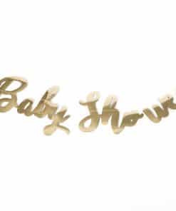 guirlande baby shower or doré