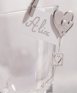 mini pince linge argenté