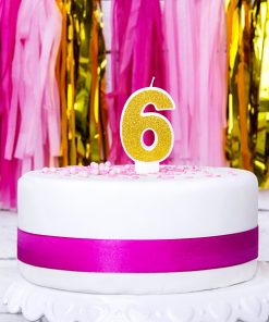 Alternative view of Bougie d'anniversaire-6- Or