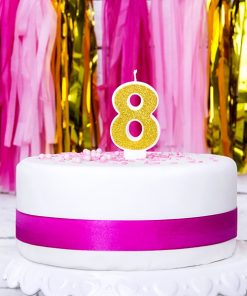 Alternative view of Bougie d'anniversaire-8- Or