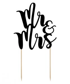 Alternative view of Pic Mariage "Mr Mrs" noir