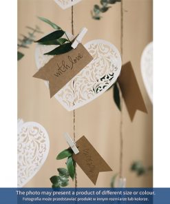 Alternative view of Mini-pinces marque-places blanches-Lot de 20