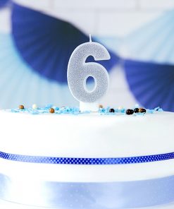 Alternative view of Bougie d'anniversaire-6-Argent