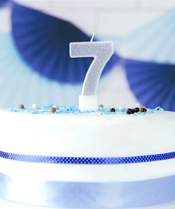 Alternative view of Bougie d'anniversaire-7-Argent