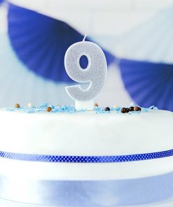 Alternative view of Bougie d'anniversaire-9-Argent