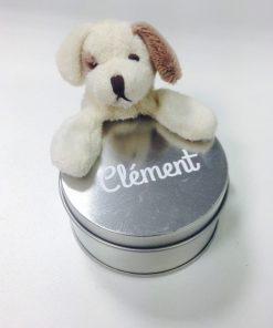 Alternative view of Peluche chien aimanté - Beige