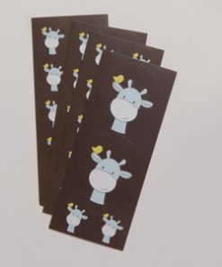 Stickers girafe bleu ciel - Lot de 30