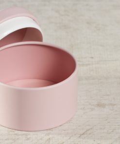 boite dragées métal rose poudré