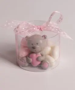 Contenant dragées cylindre transparent