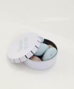 Alternative view of Boite à dragées ronde clic-clac - Blanc